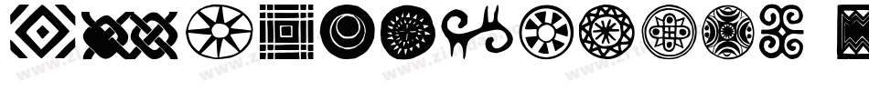 PreColumbian Ornaments One字体转换